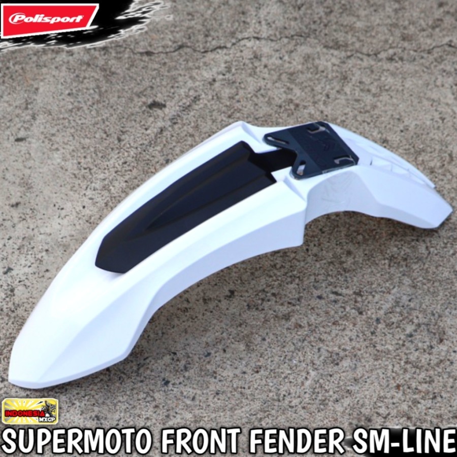 POLISPORT SM-LINE UNIVERSAL FRONT FENDER COVER - SPAKBOR DEPAN ADVENTURE TRAIL - SUMO SUPERMOTO - MO