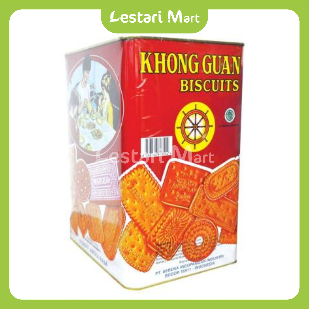 

Khong Guan Biskuit Assorted Merah Kaleng 1.6 kg - Lestari Mart