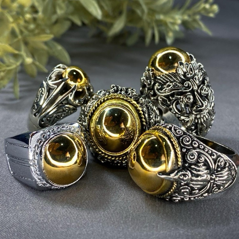 CINCIN WESI KUNING PANCADATU FULL VERSION - W/Balinese Authentic Rings by BHARATAGEMSBALI