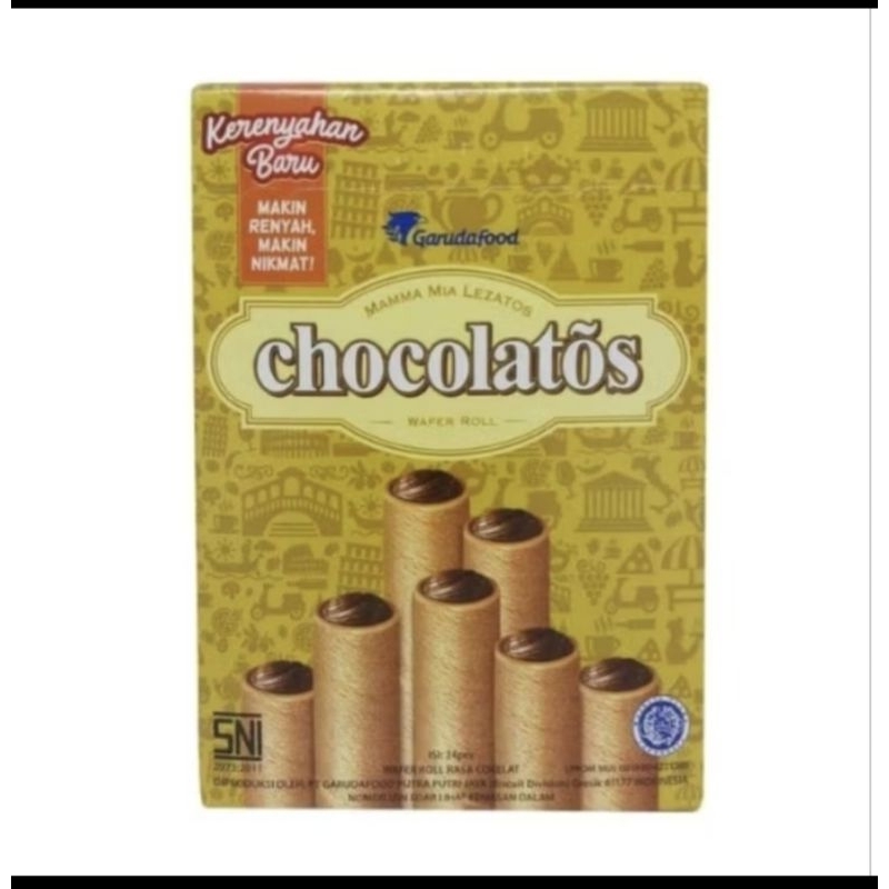 

Chocolatos wafer roll isi 24 pcs