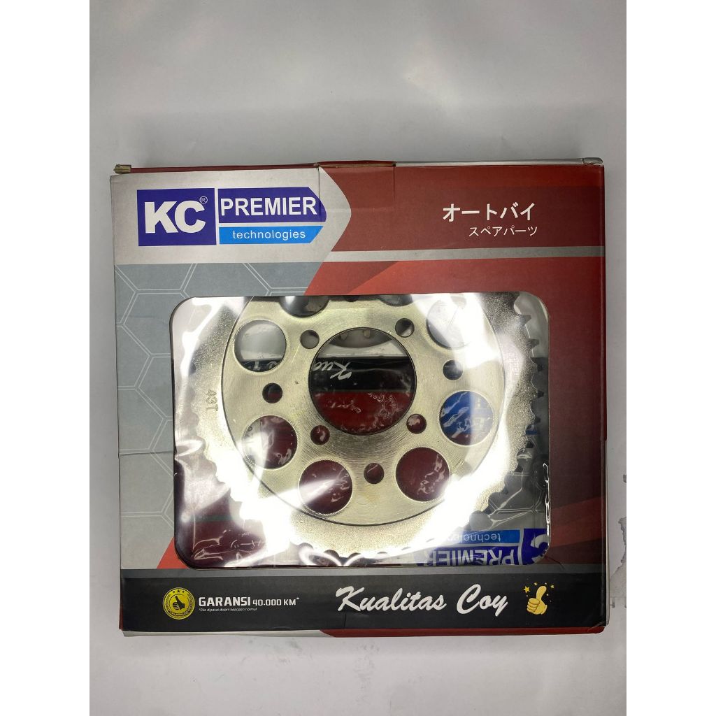 KC Premier Girset Suzuki SATRIA FU NEW 150 FACELIFT 14T/43T 428H-120L RANTE GOLD MODEL SSS SATRIA BA