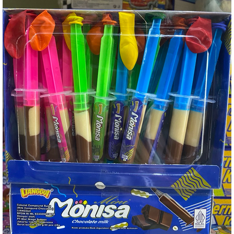 

Coklat suntik isi 30pcs/box