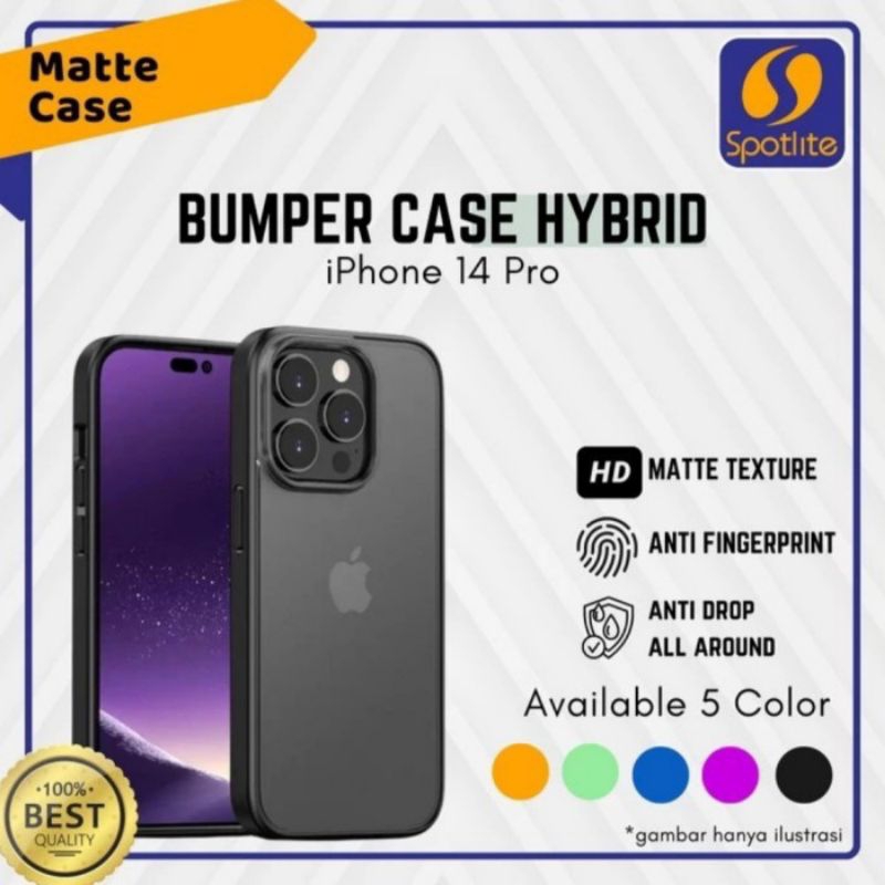 Spotlite - IPhone 12 / 12 Pro / 12 Pro Max Bumper Hybrid Case