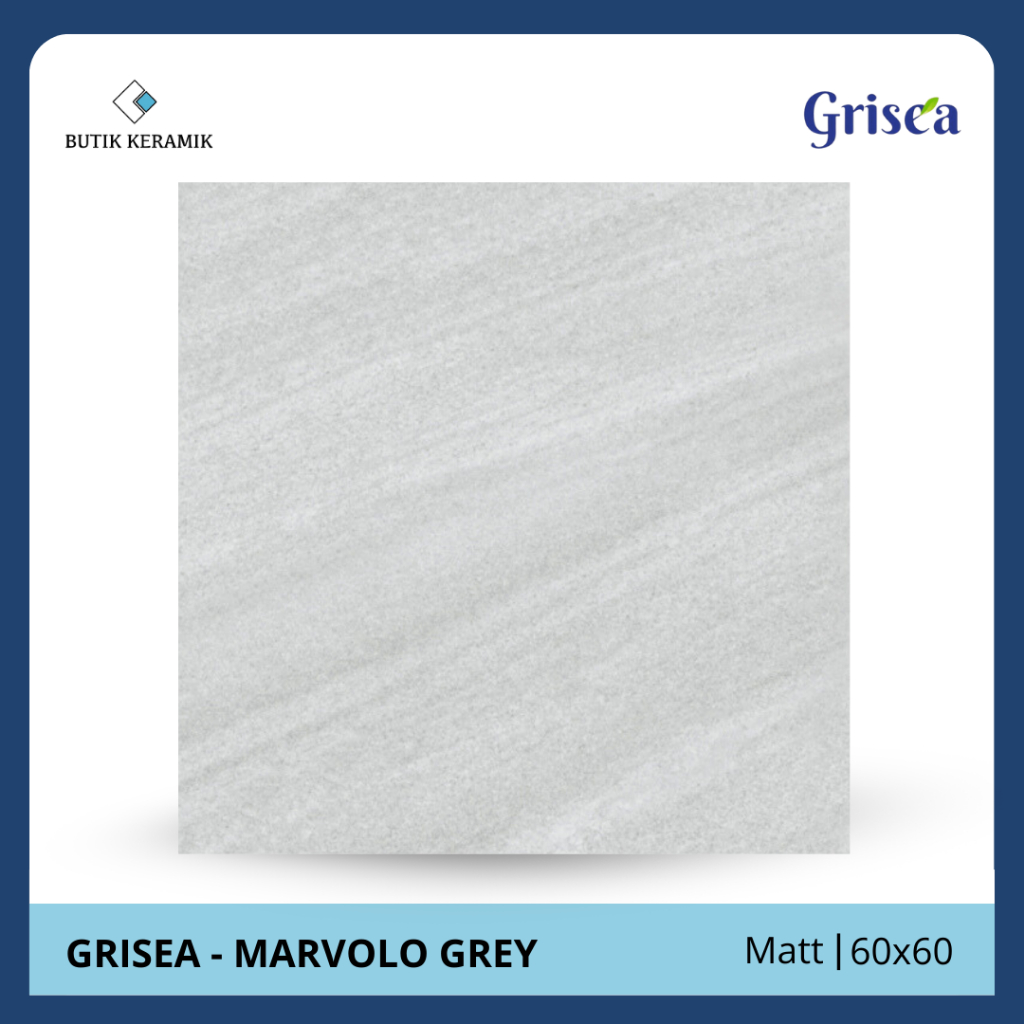 Granit 60x60 Glossy | Grisea | Marvolo Grey | Glossy | Grade A | Granit Lantai Indoor | Granit lanta