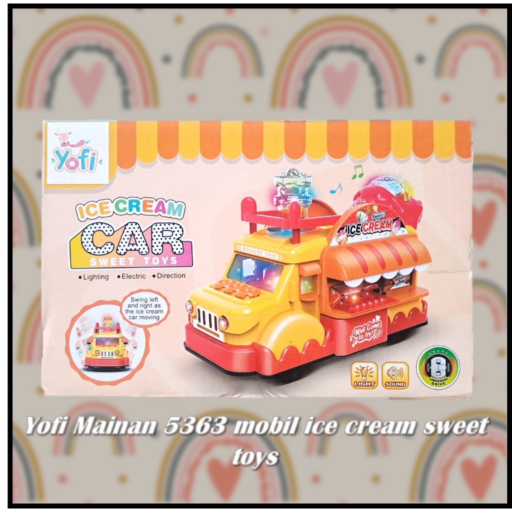 Yofi Mainan 5363 mobil ice cream sweet toys