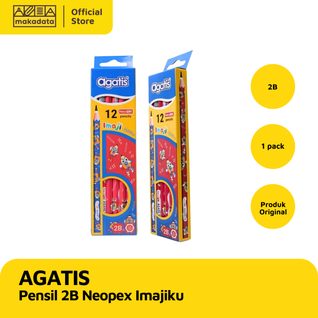 

PENSIL/ PENCIL AGATIS 2B NEOPEX HEXA IMAJIKU MASKOT MURAH
