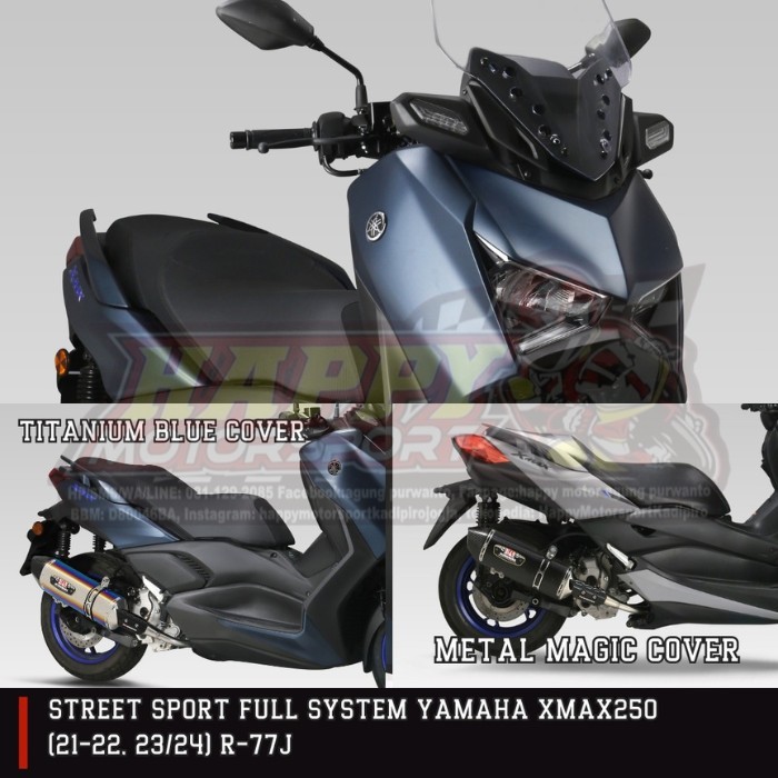 Knalpot Yoshimura Street Sport Full System Yamaha XMAX STB