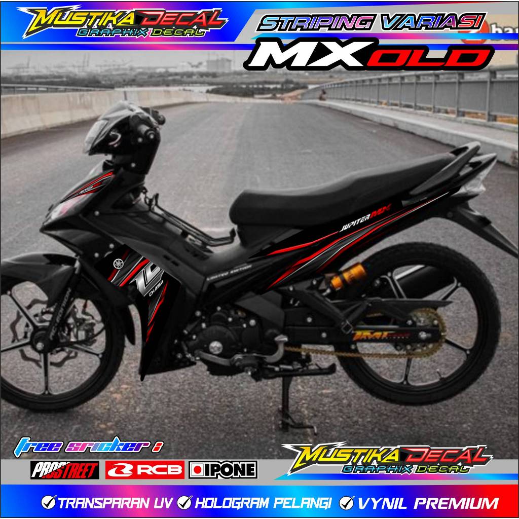 STRIPING VARIASI JUPITER MX OLD 135 LC/ STICKER LIST MOTOR VARIASI JUPITER MX LAMA 135 LC