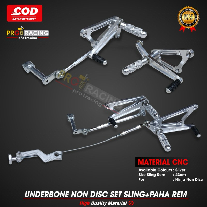 Paket Underbone Laser Dkt Non Disc / tromol kampas Plus Seling & Paha Rem asl Ninja R RR ss