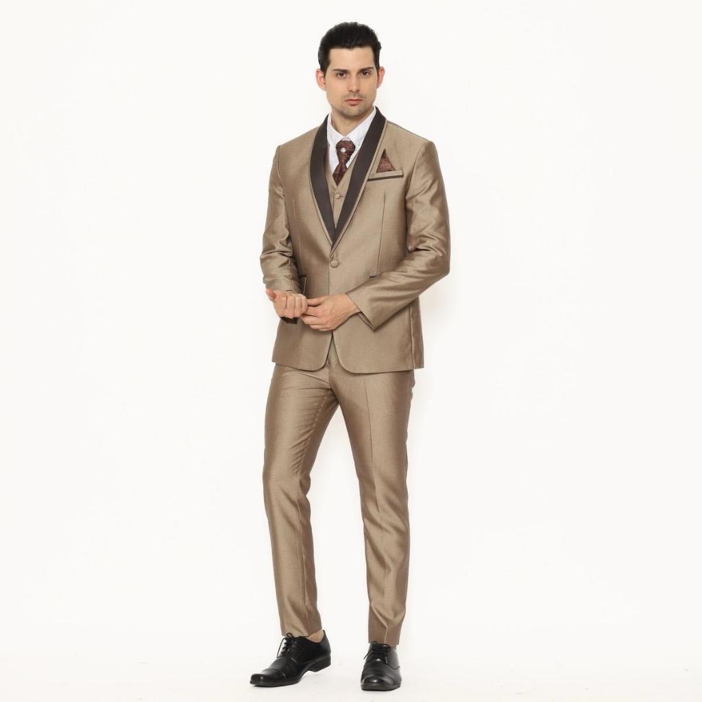 SEWA Full Set Jas Pria Semi Wool  Jas Pengantin Formal Coksu - YUNG