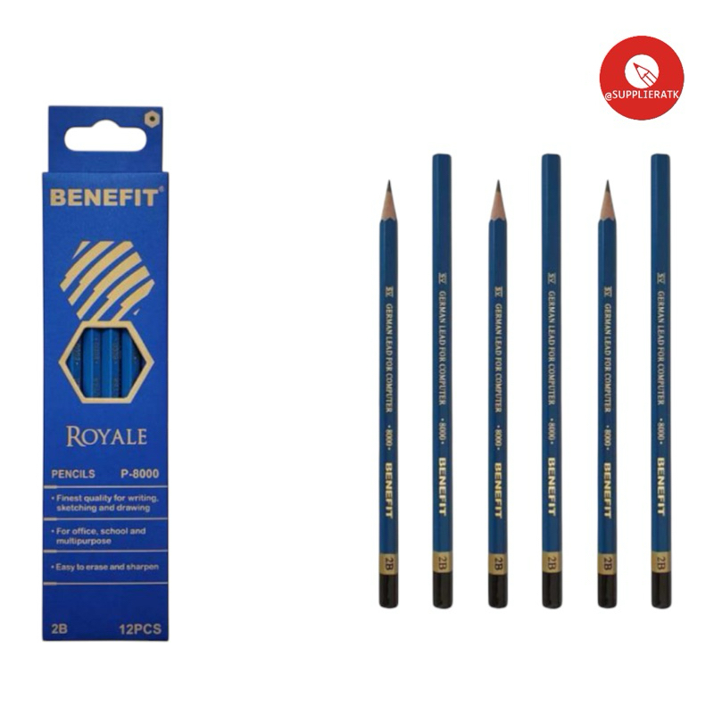 

[12pcs] PENSIL BENEFIT 2B ROYALE
