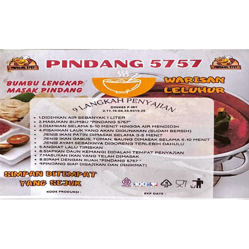 

BUMBU PINDANG INSTAN 5757