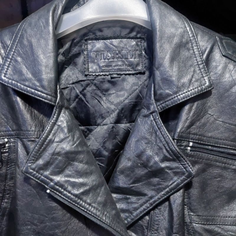 JAKET KULIT RAMONES CROP ITALY