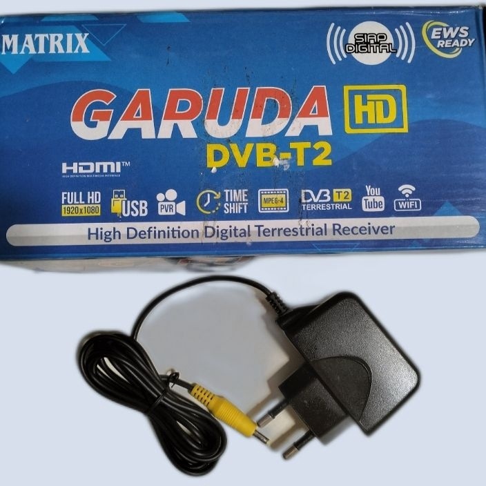 KI3 power adaptor set top box matrix Garuda biru power suplay pengganti stb matrix Garuda remot stb 