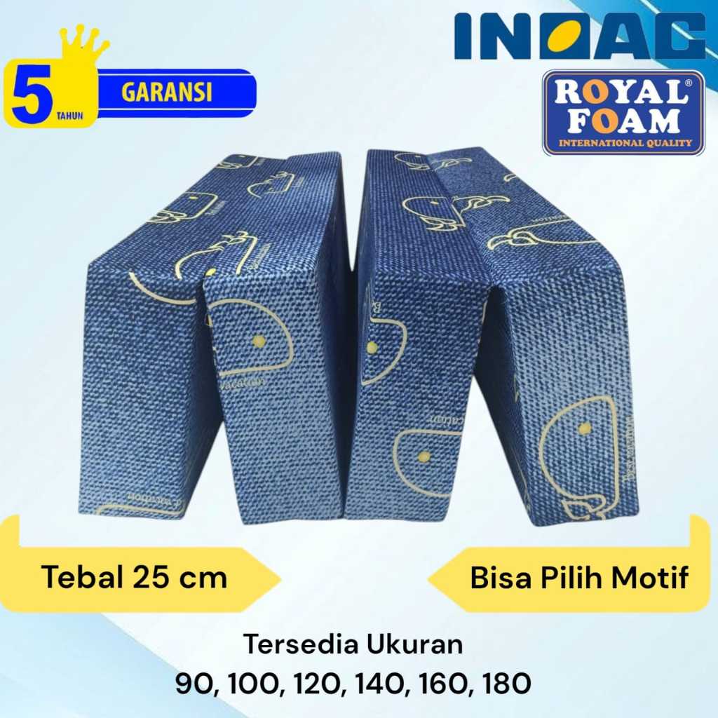 Kasur Busa Lipat INOAC / ROYAL FOAM Tebal 25 cm Garansi 5 tahun