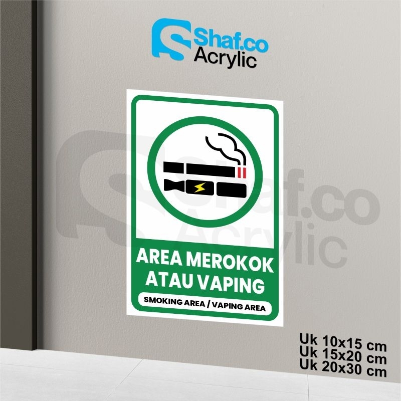 

STICKER SMOKING AREA // STIKER SMOKING AREA // RAMBU-RAMBU // STICKER