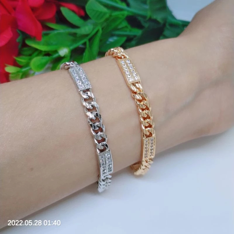 Gelang Aksesoris Wanita Lapis Emas Imitasi Cantik Pengganti Emas || Gelang Rantai Cantik