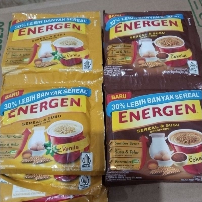 

Energen sereal & susu 1 renteng isi 10 pcs
