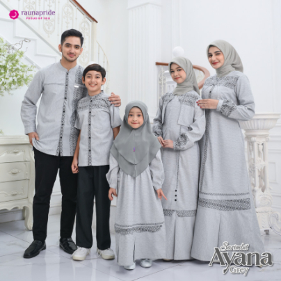 Baju muslim sarimbit keluarga cemara