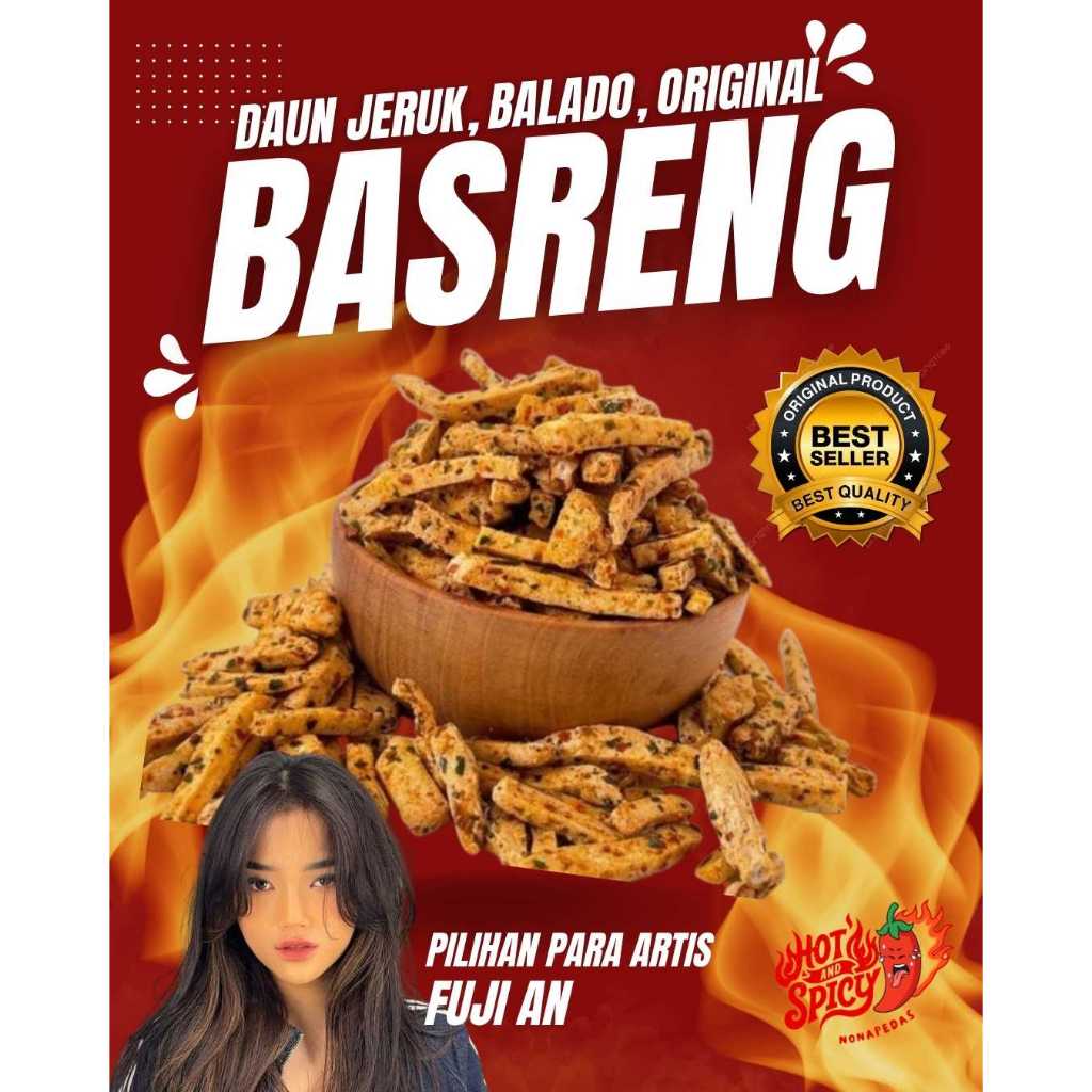 

250 GR | BASRENG SULTAN BASO GORENG PEDAS DAUN JERUK BALADO MAMAFUJI VIRAL CIKUR SEBLAK