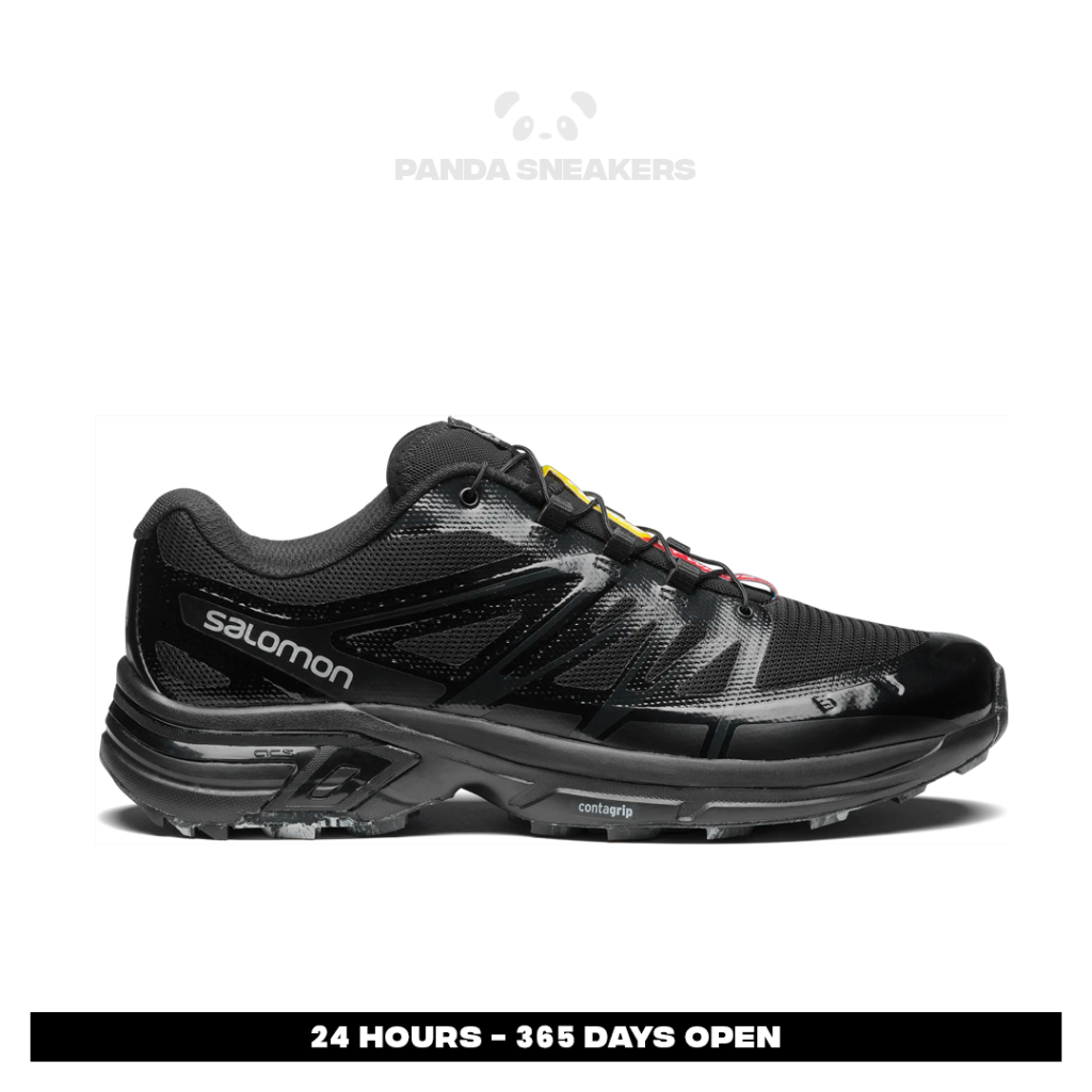 Sepatu Salomon PALACE XT Wings 2 Tripleblack Sneakers Authentic