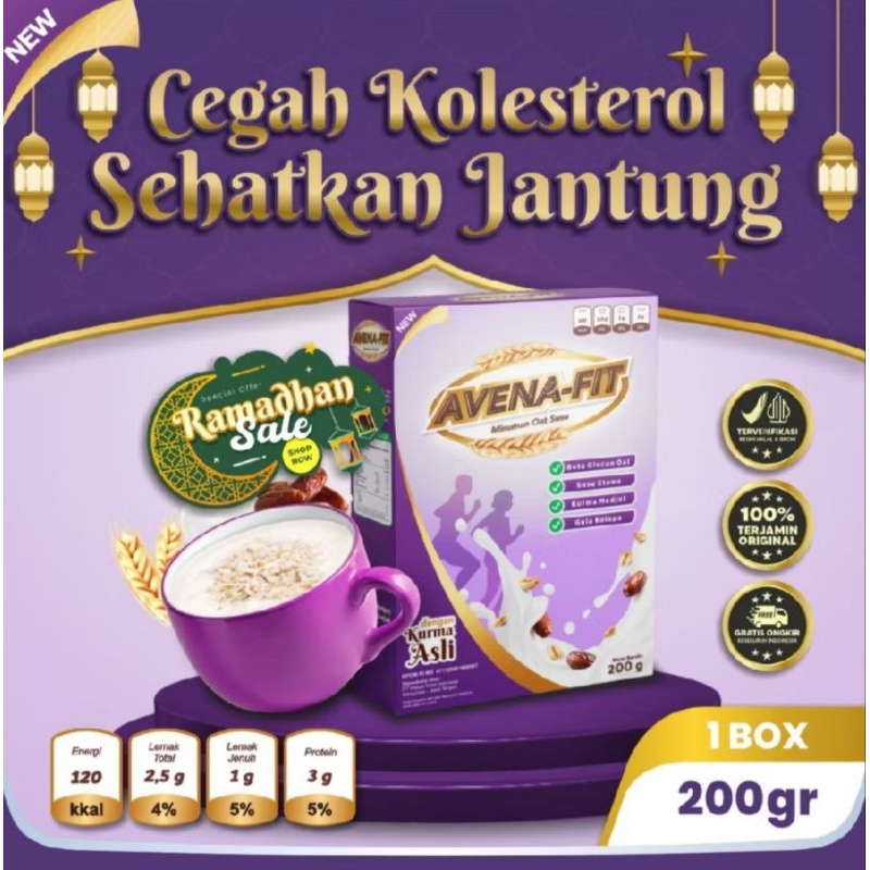 

Afena Fit Minuman Sereal Oat Solusi Mencegah Kolesterol Kesehatan Jantung 200 gr