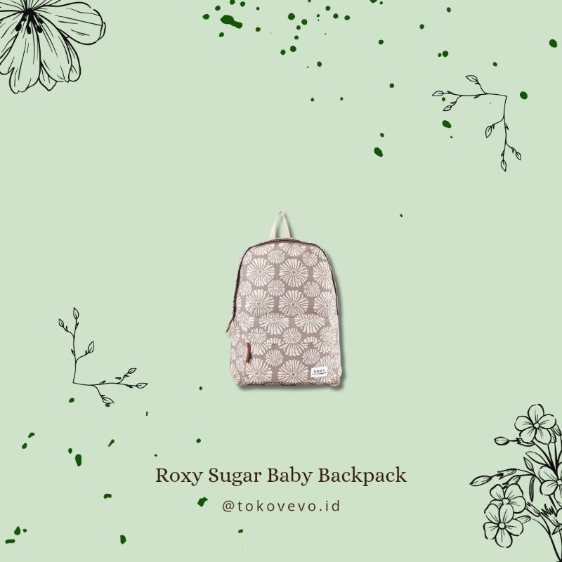 Roxy Sugar Baby Canvas Backpack | Tas Ransel Original Tas Sekolah Wanita