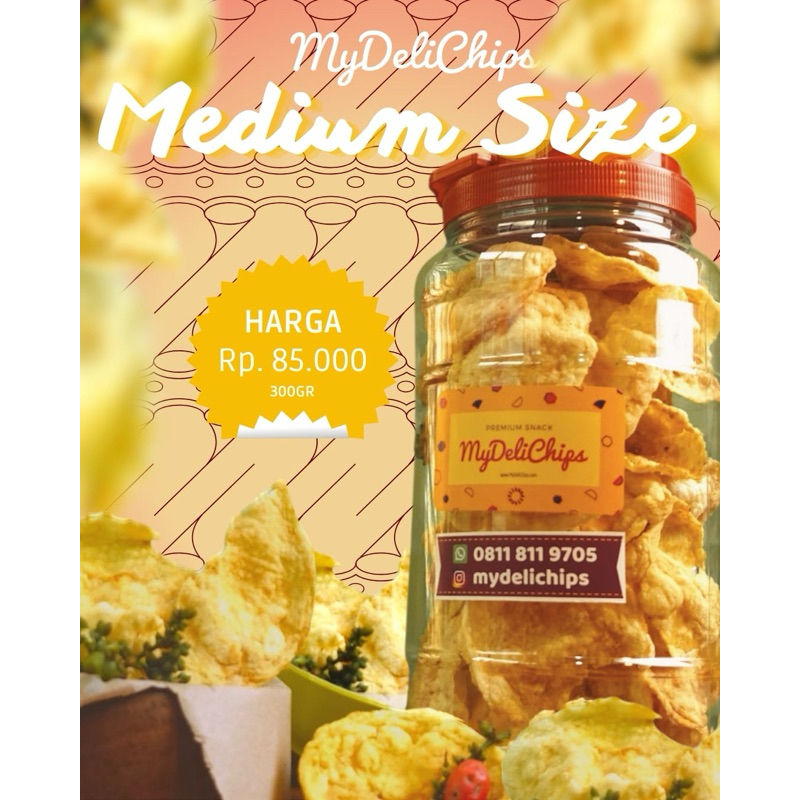 

MyDeliChips, Emping Melinjo 300Gr