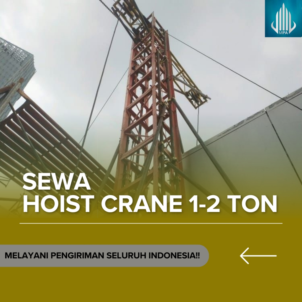 Sewa Hoist Crane 1 - 2 Ton Pademangan | Hoist Crane Konstruksi