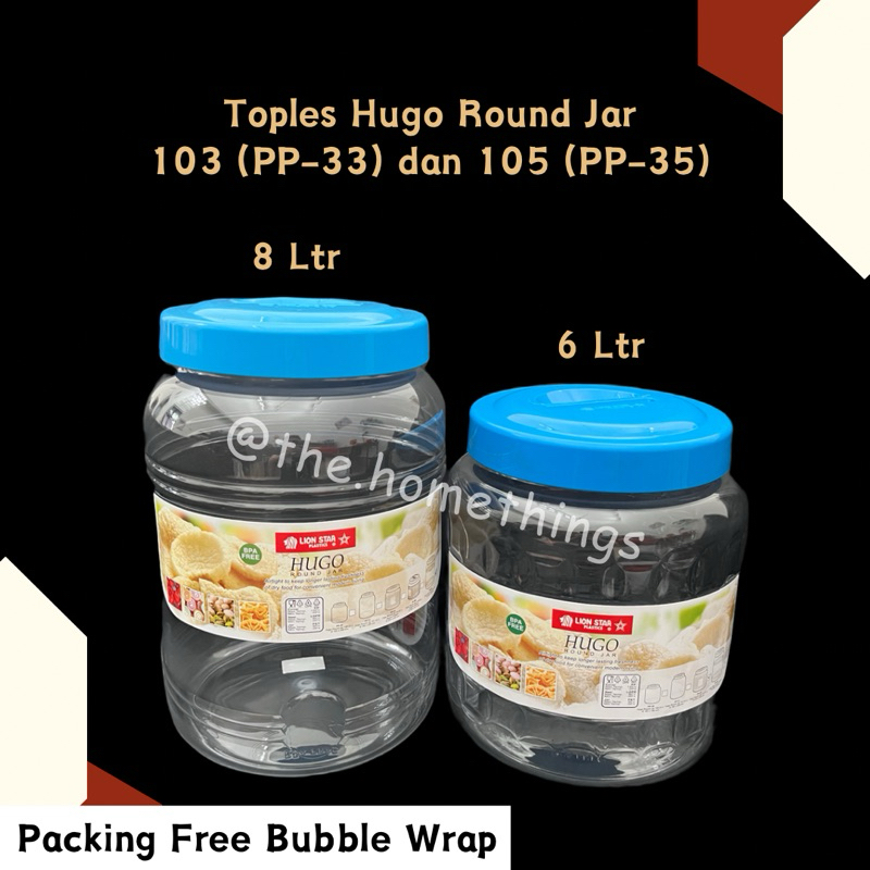 @the.homethings - TOPLES HUGO ROUND JAR LION STAR 103 (PP-33) 6 LITER DAN 105 (PP-35) 8 LITER / TOPL