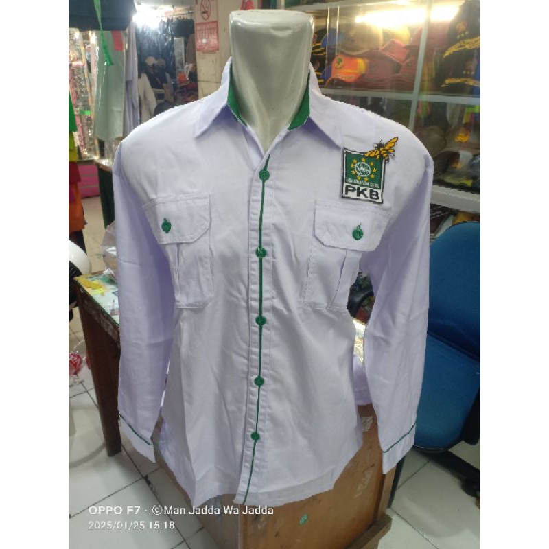 Kemeja Partai PKB Seragam Partai PKB Baju Kerja Partai PKB Lengan Panjang.