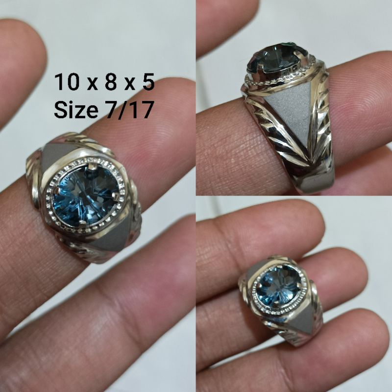 Natural london blue topaz