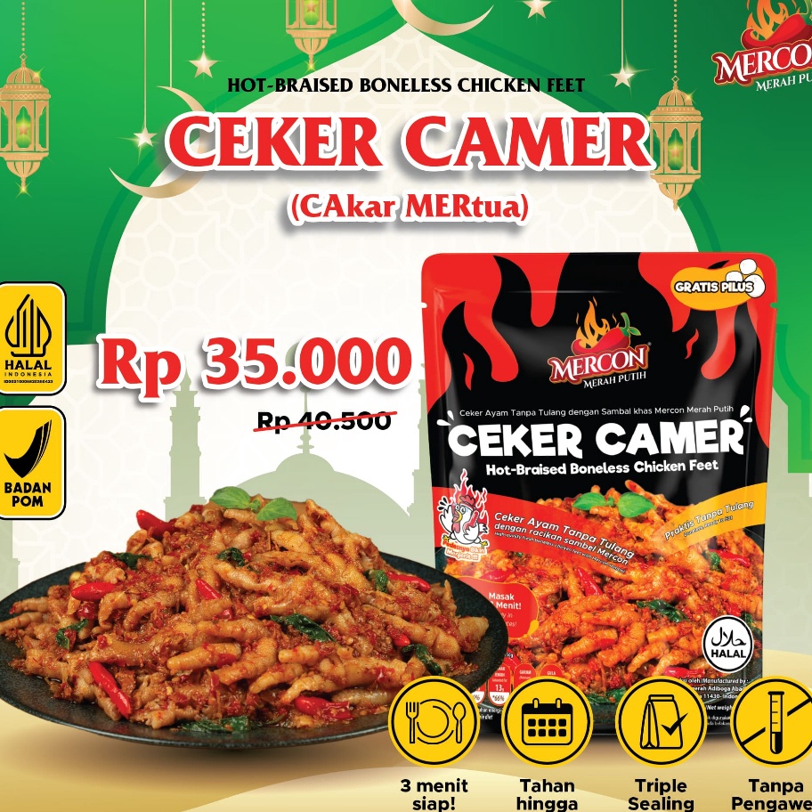 

Special Edition Mercon Merah Putih Satuan Ceker CaMer Cakar Mertua Ceker Mercon Tanpa Tulang