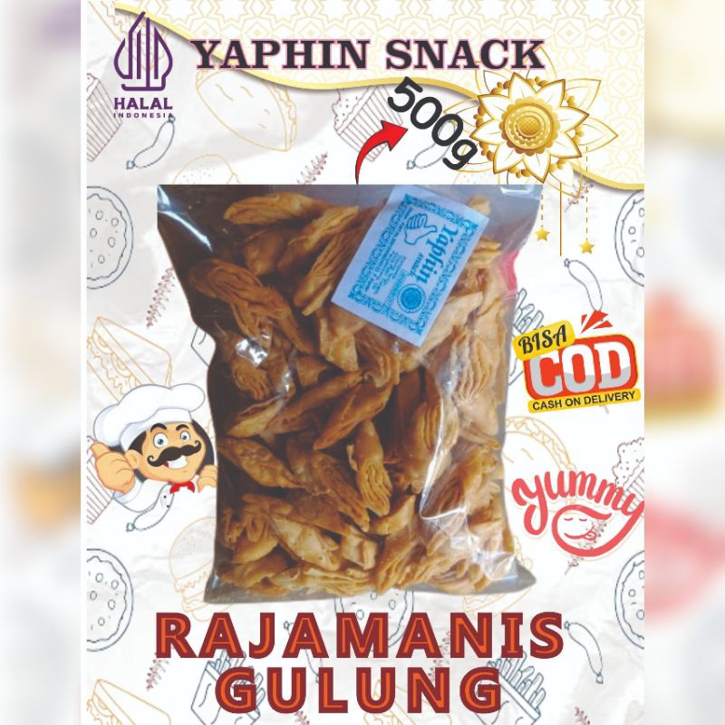 

CEMILAN SNACK JAJANAN RINGAN RAJAMANIS GULUNG/KUE GULUNG MANIS/KUE CUBIR GULUNG 500g GRATIS ONGKIR (BISA COD)