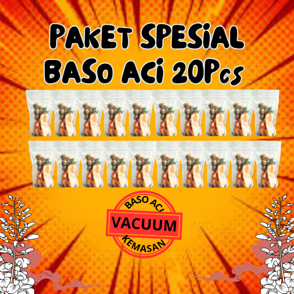 

Baso Aci Paket 20pcs | Bakso Aci Paket 20pcs