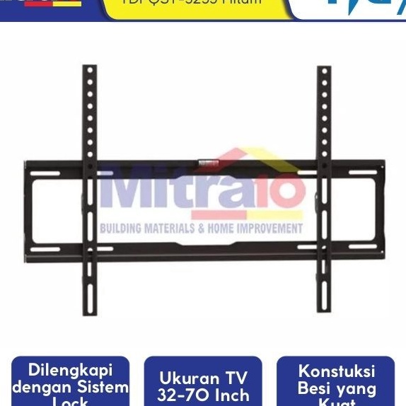 HJ6 Tidy Bracket TV TDPQST3255 327 Inch Hitam