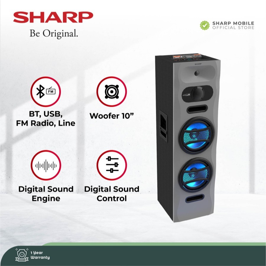 SHARP Speaker Active CBOX-PROX22UBB