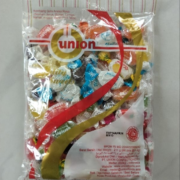 

Permen Union Campur Banyak Pilihan Rasa Satu Pack Isi 66 Bungkus