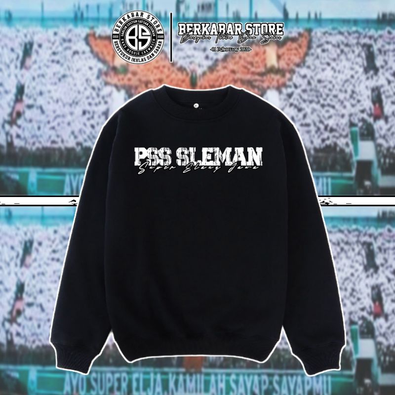 Crewneck PSS Sleman - Super Elang Jawa [Plastisol] •BerkabarStore•