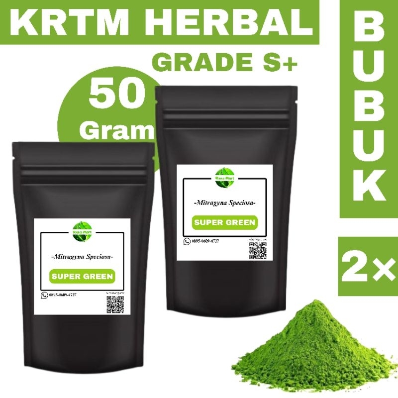

Bubukk herbaall greenn tehh kalimantann 50gr 2pcs