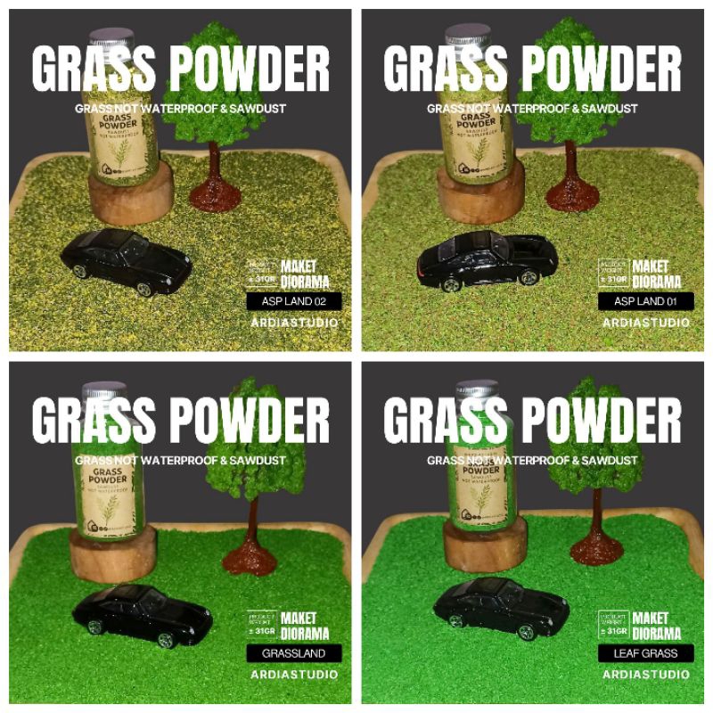 maket serbuk rumput tabur maket grass powder maket diorama