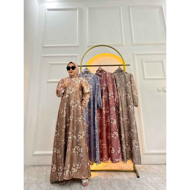 Gamis armany silk set hijab SS