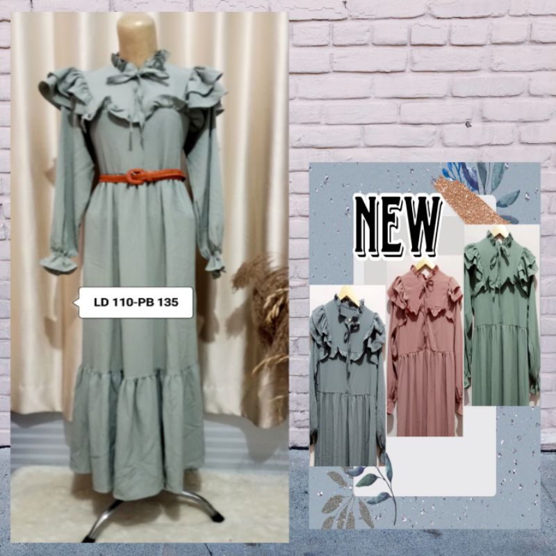 Baju gamis crinkle New