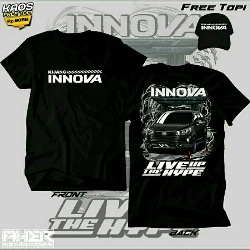 KAOS TOYOTA INNOVA FREE TOPI