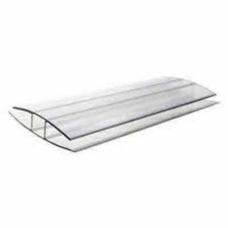 Profil Atap sambungan pc list H polycarbonate twinlite solarflat 4mm 5mm 6mm Kanopi / Lis Solar flat