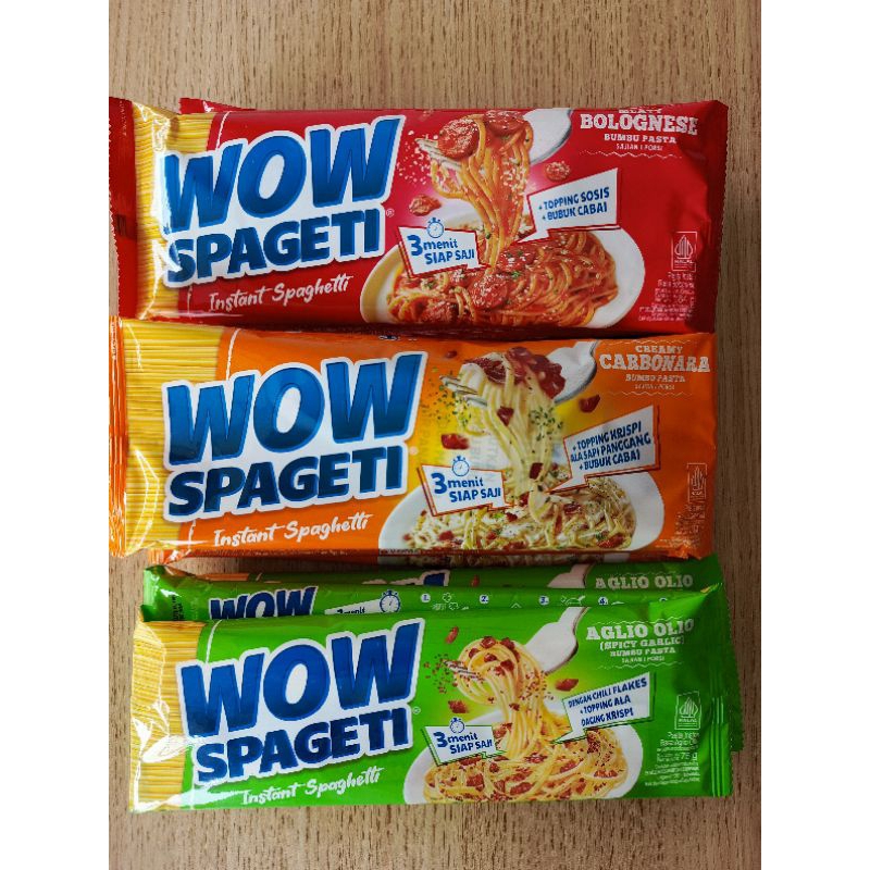 

SPAGETTI WOW - Ecer | Bolognese / Carbonara / Aglio Olio