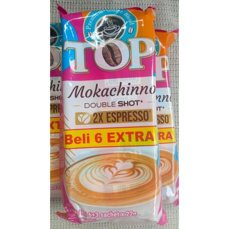 

MURAH TOP MOKACHINNO DOUBLE SHOT INSTANT 1 PACK (9 Sachet)