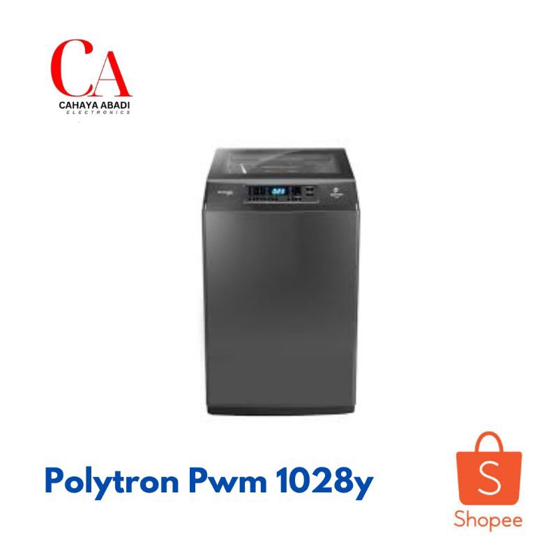 POLYTRON mesin cuci 1 tabung 10 KG PAW 1028Y PAW 1028 Y