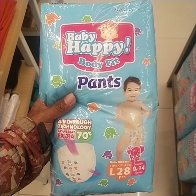 Pampers baby happy ukuran M dan L