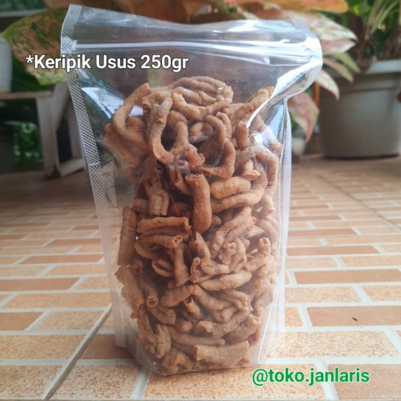 

cemilan Keripik Usus Renyah SUPER 250gr